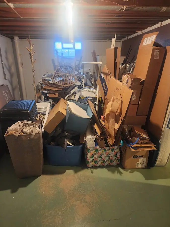 Roll-off dumpster container at job site for 15 Yard Dumpster Rental in Cusseta-Chattahoochee County